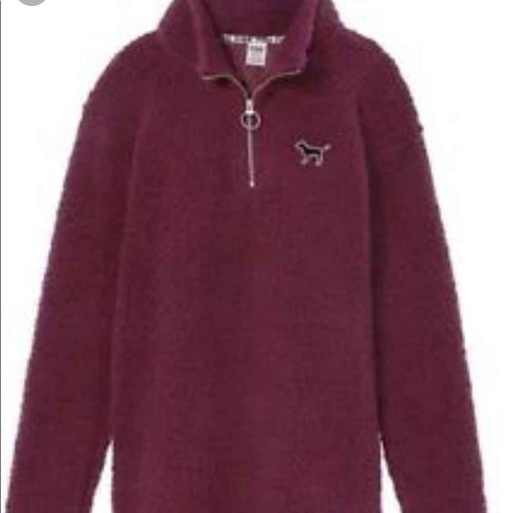 Maroon pink Sherpa